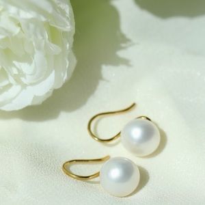 18k Gold Plated Freshwater Pearl High Heel Earrings